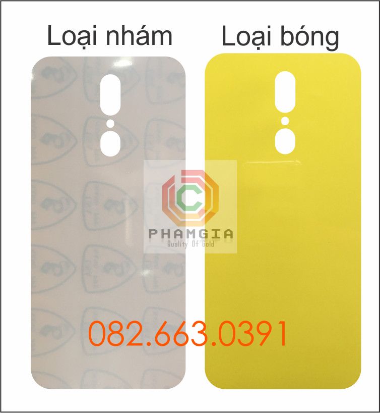 Dán PPF bóng, nhám cho Oppo F11 Pro màn hình, mặt lưng, full lưng viền siêu bảo vệ