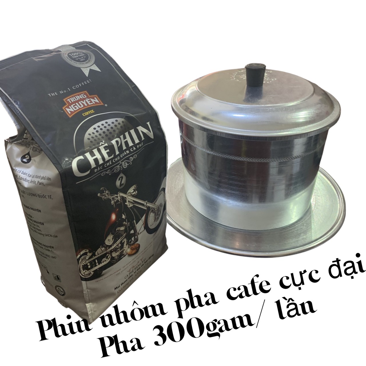 Phin pha cà phê Nhôm Lớn Cực Đại ( 300 gam/ Lần) - Đặc chế cho pha cà phê Quán