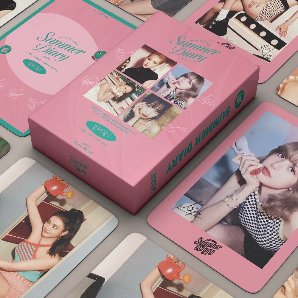 Set 55 lomo card Blackpink Summer Diary 2021