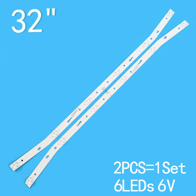 Asanzo 32S810 - Bộ 2 cây 6 Led 6V cho tivi Asanzo ASANO Darling Nanomax 32S810 và nhiều dòng tương tự