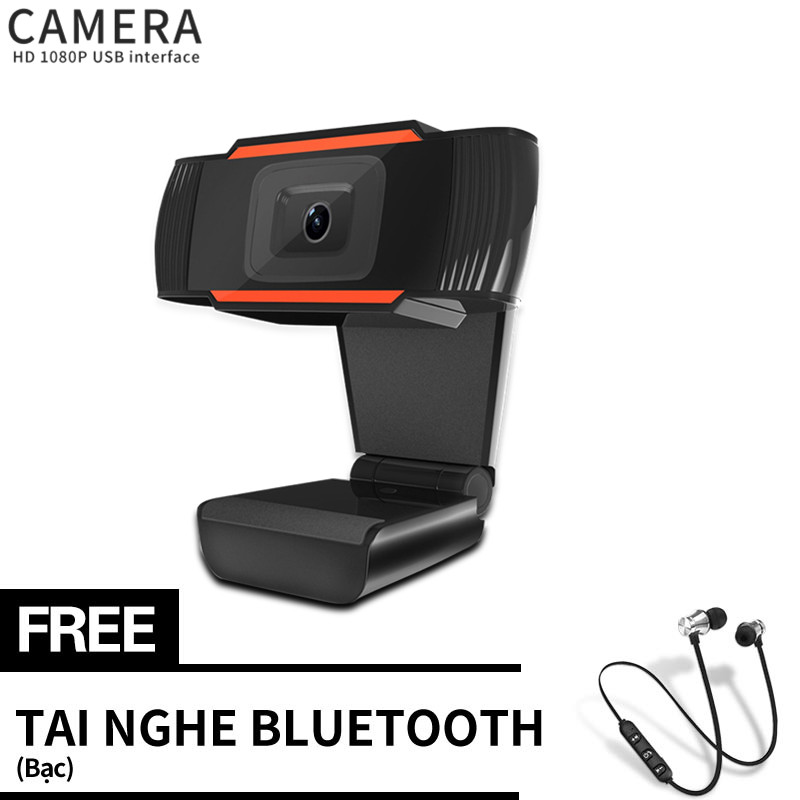 【Miễn phí Tai nghe bluetooth từ tính】Webcam máy tính laptop livestream có Mic Full HD PC Gaming 720P High Solution , Bảo hành 12 tháng