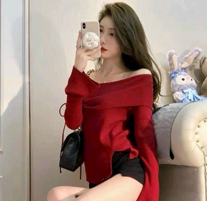 [giá sốc] Áo thun gân trễ vai mẫu mới siêu.
