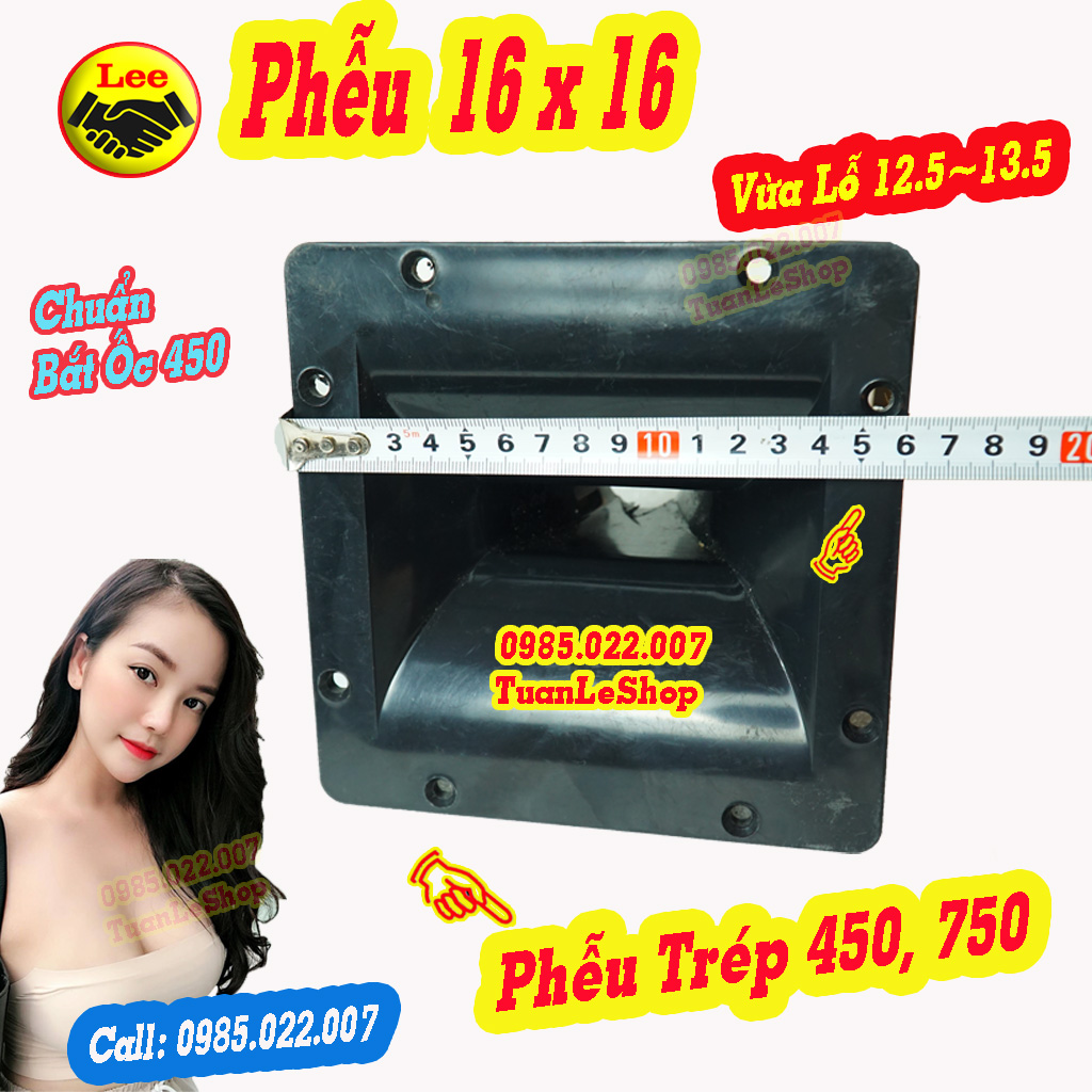 HỌNG LOA 16x16 TREBLE KÈN 450 - GIÁ 1 CHIẾC - PHỄU LOA TREBLE