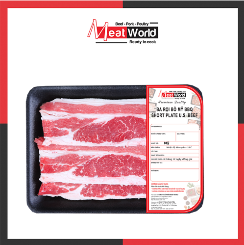 HCM - Thịt Ba Rọi Bò Mỹ BBQ 300g - Giao nhanh