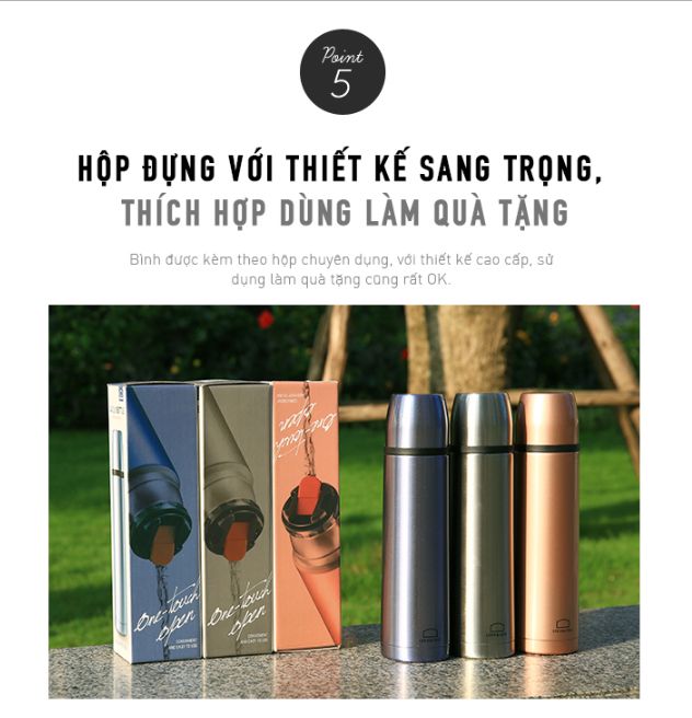 [HÀNG CHÍNH HÃNG] Bình giữ nhiệt Lock&Lock Vienna LHC1430 500ml
