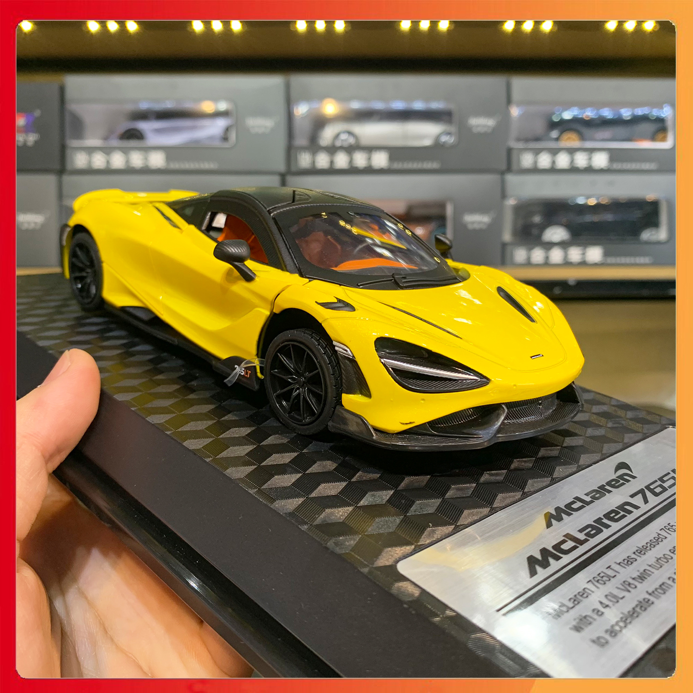 Mô hình xe Mclaren 765LT tỉ lệ 1:24 MSZ