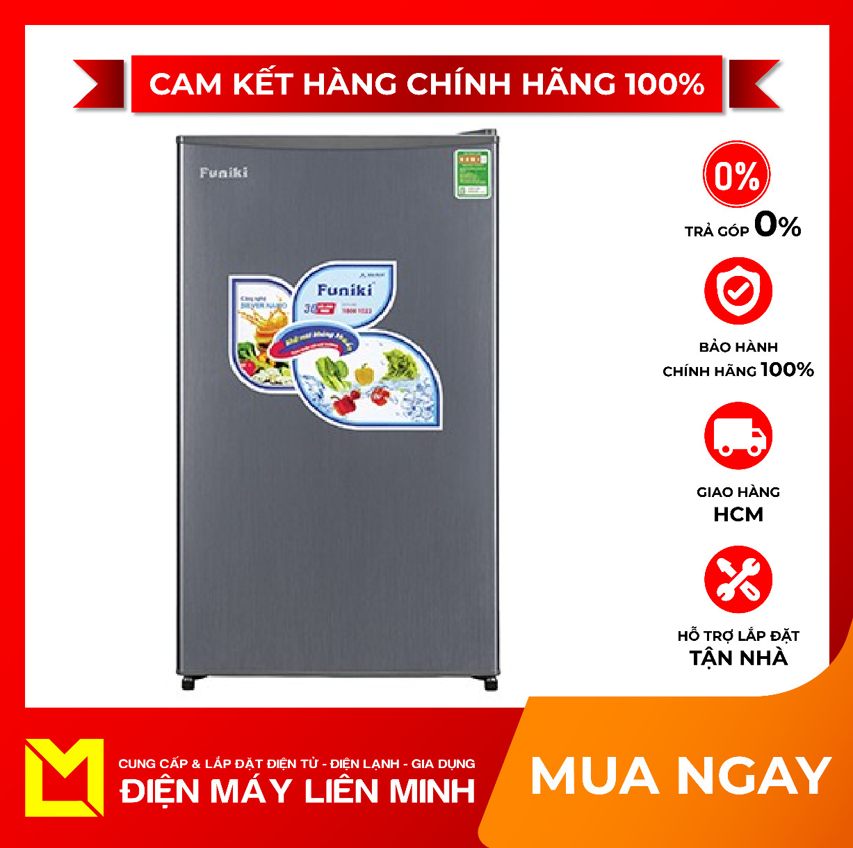 Tủ lạnh funiki fr 91cd 90 lít - giao hàng miễn phí hcm