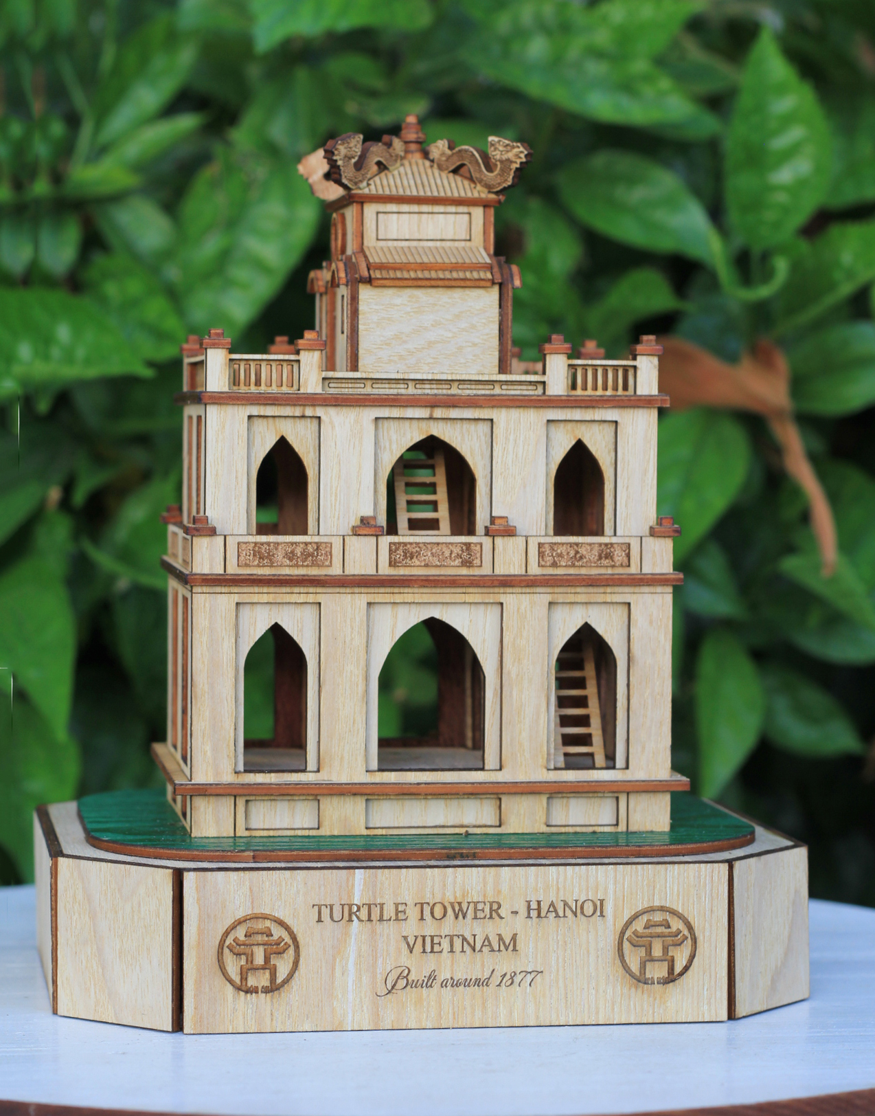 Mô hình tháp rùa Hà Nội