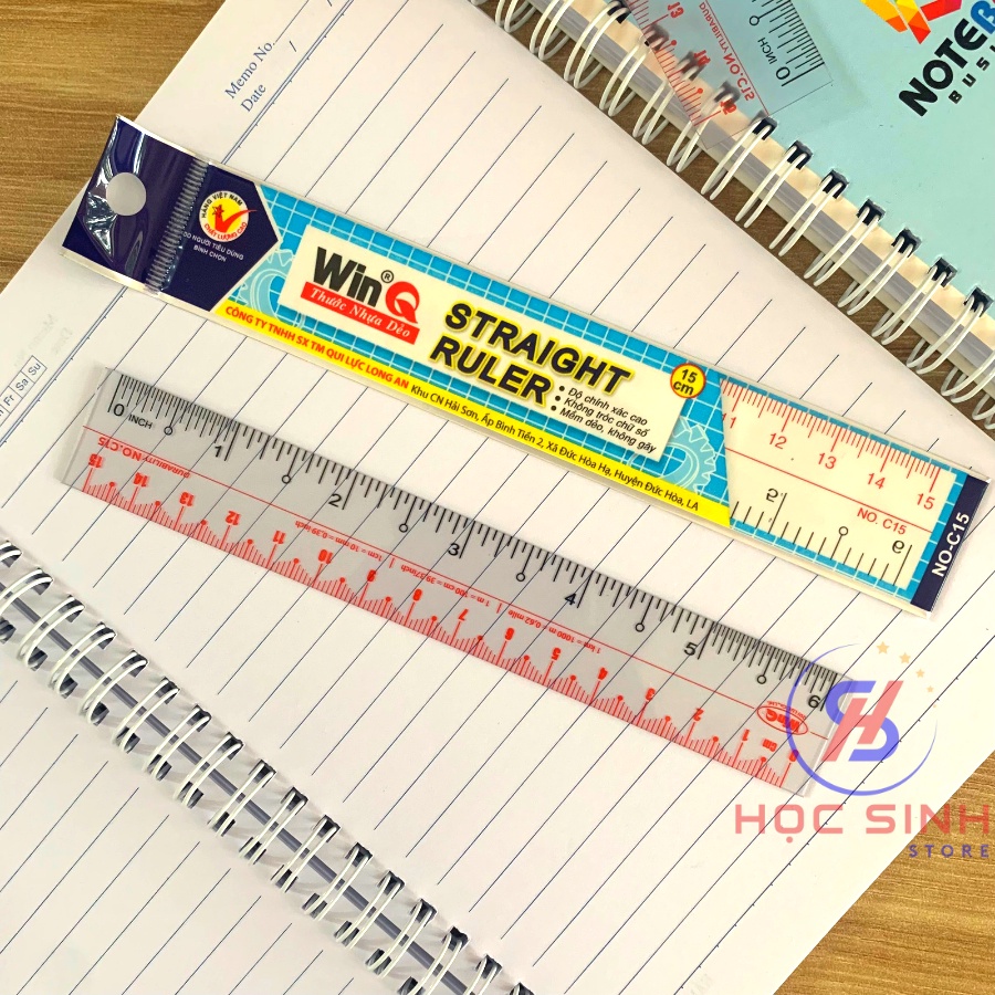 Combo 5 Cây Thước Dẻo 15cm WinQ C15