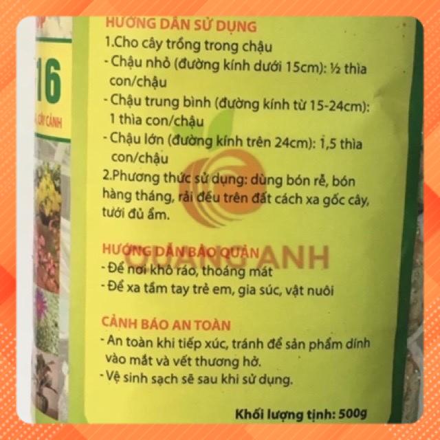 PHÂN BÓN HỖN HỢP NPK 16-16-16 Chai 500gr