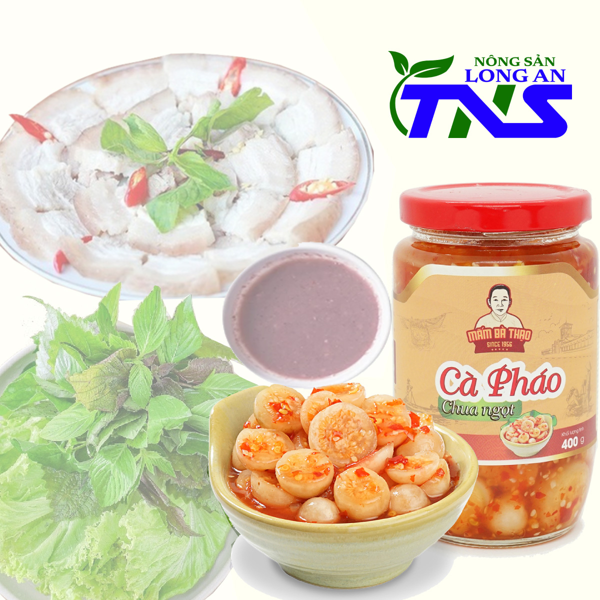 FreeShip-Cà pháo chua ngọt - Mắm Bà Thạo Long An (hũ 400g)