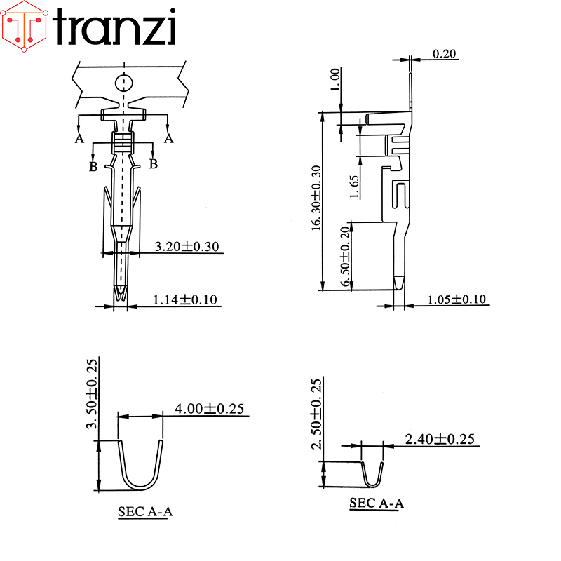 Lõi Header 4.2mm 5559 16.30mm - túi 50 cái