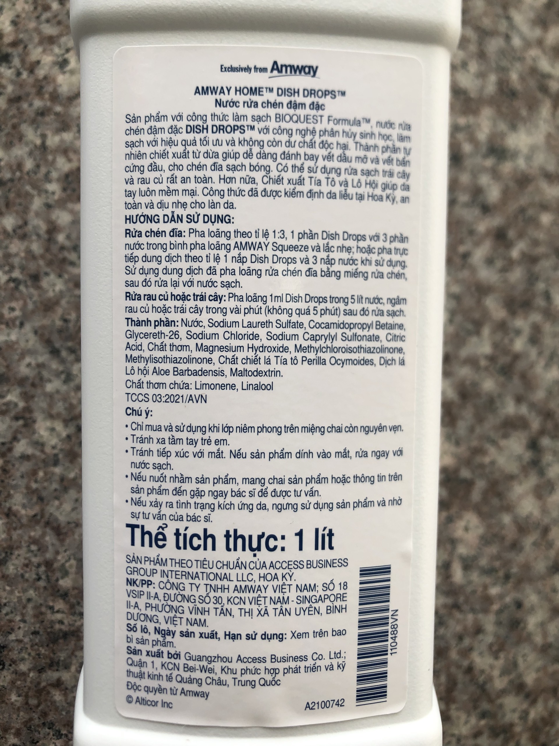 (161k) Away Multi-Purpose Concentrated Dishwashing Liquid (1000ml)