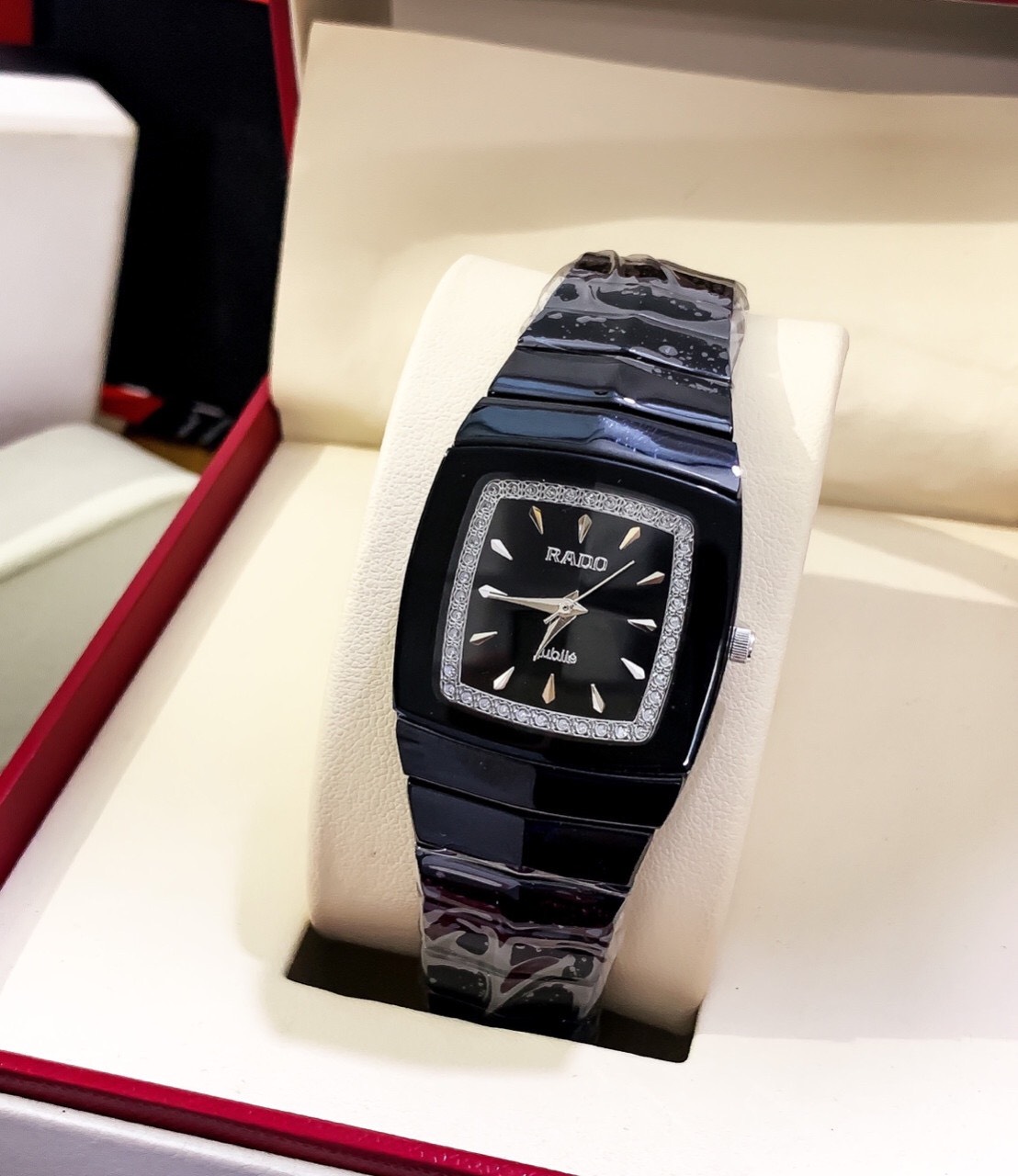 [HCM]Đồng Hồ Nam Vuông Dây Thép Size 36mm