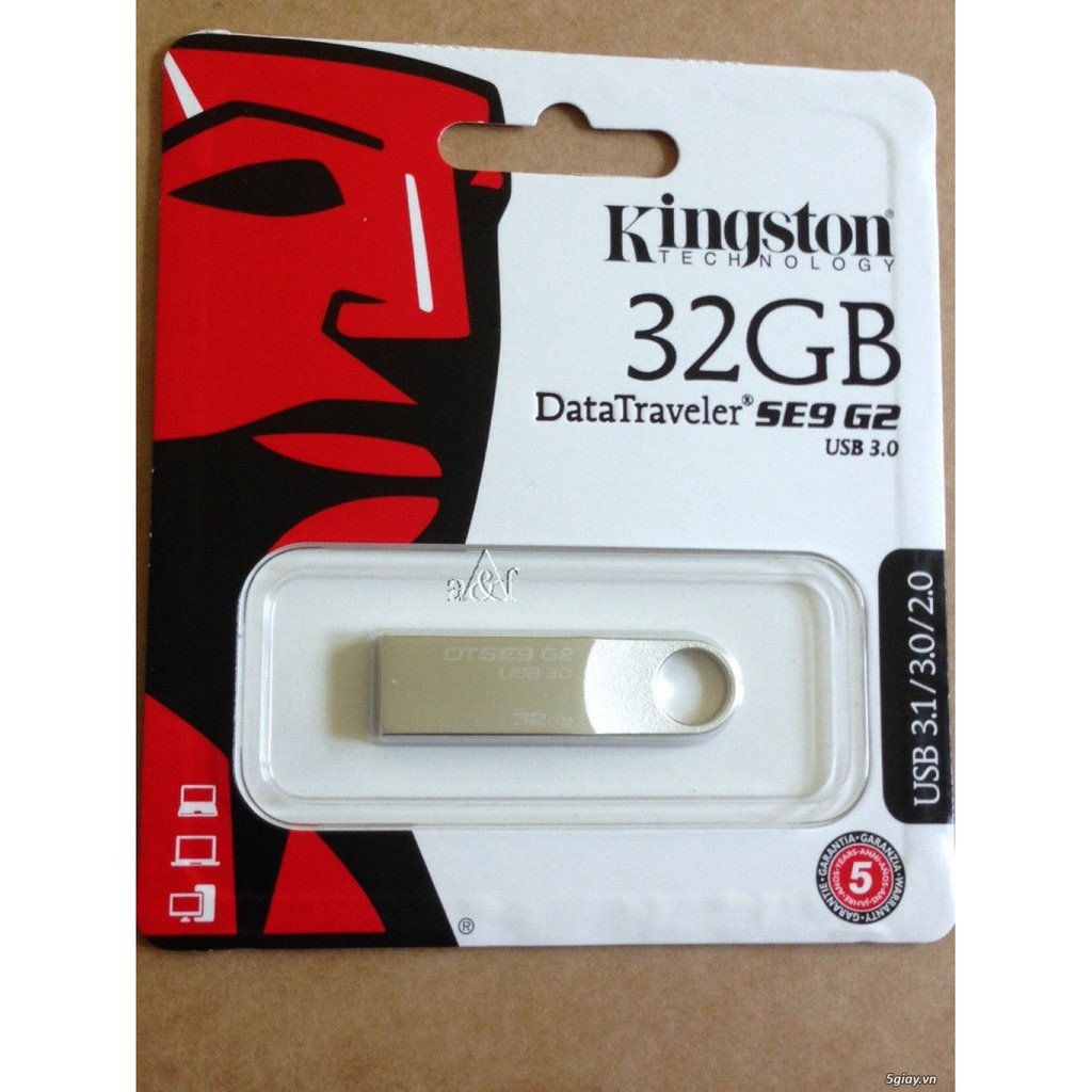 Usb 32gb kingston dtse9 - vỏ kim loại - bảo hành 5 năm!