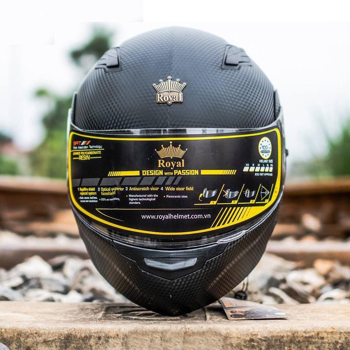 MŨ BẢO HIỂM FUFACE LẬT CẰM 2 KÍNH CHÍNH HÃNG ROYAL M179