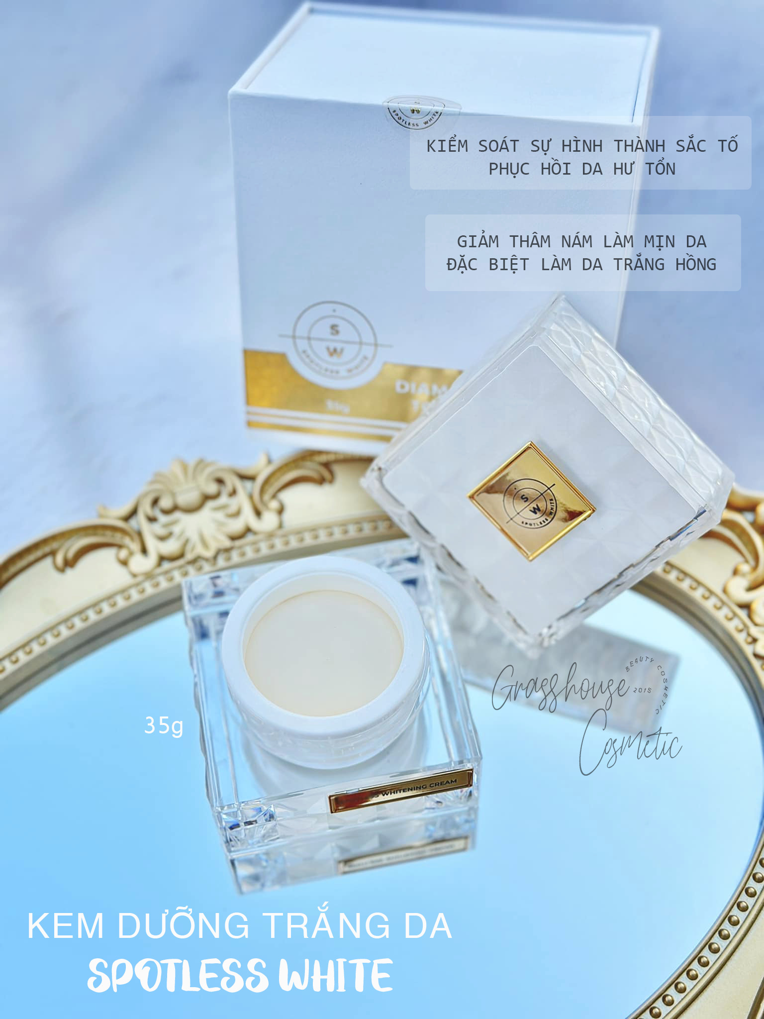 Kem Face Spotless White dưỡng trắng da mặt ban đêm hàng chính hãng Thái Lan SPF30 PA+