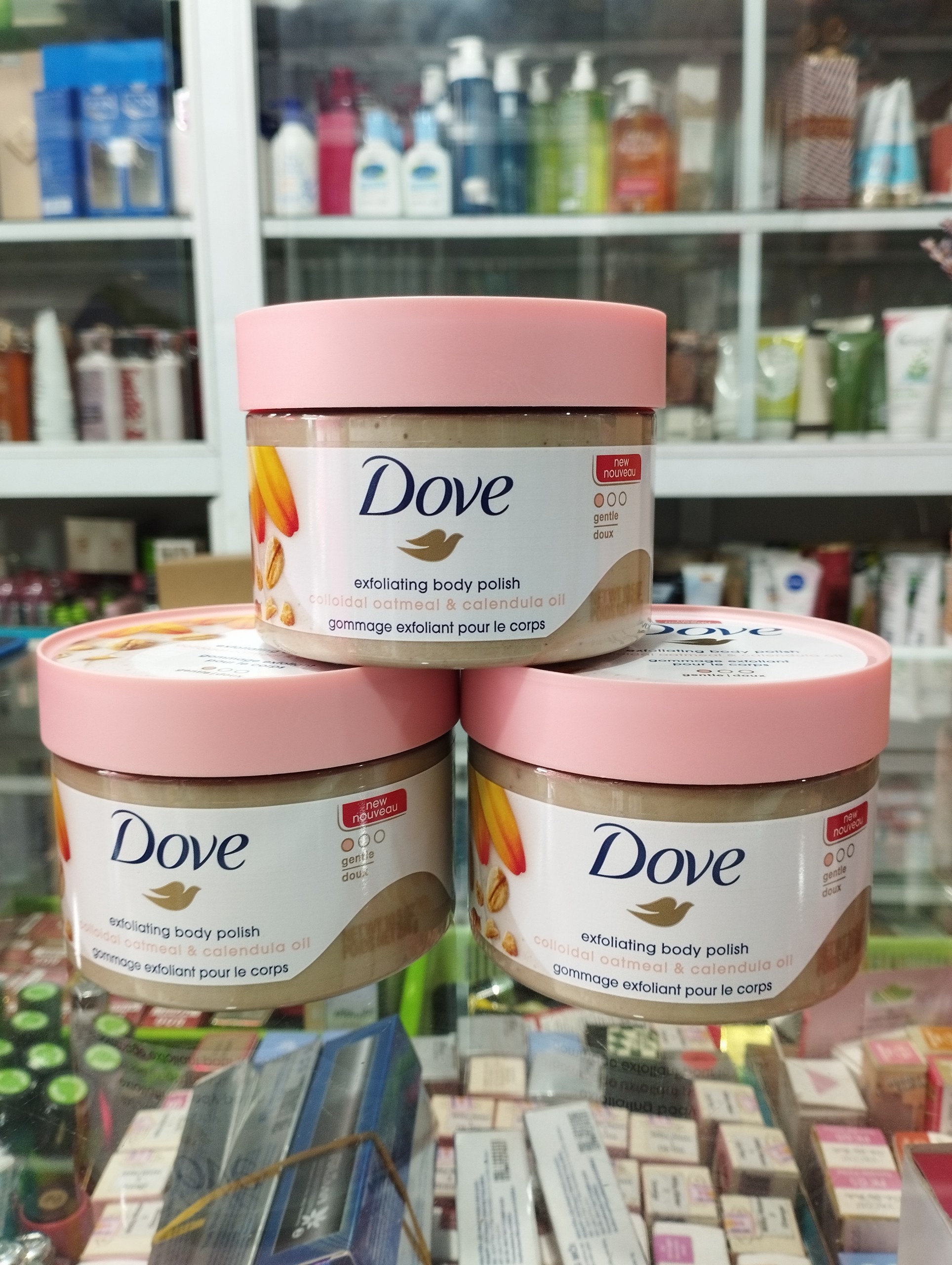 Tẩy tế bào chết dove exfoliating body polish 298g