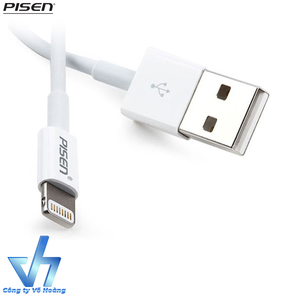 Cáp sạc Pisen dành cho iPhone 7 / iPhone 7s (Trắng)