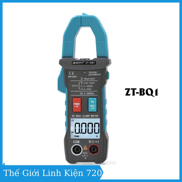 Đồng hồ kẹp dòng tự động zoyi zt-qb1, zoyi zt-qb4, ampe kìm đo điện tử đa năng, độ chính xác cao