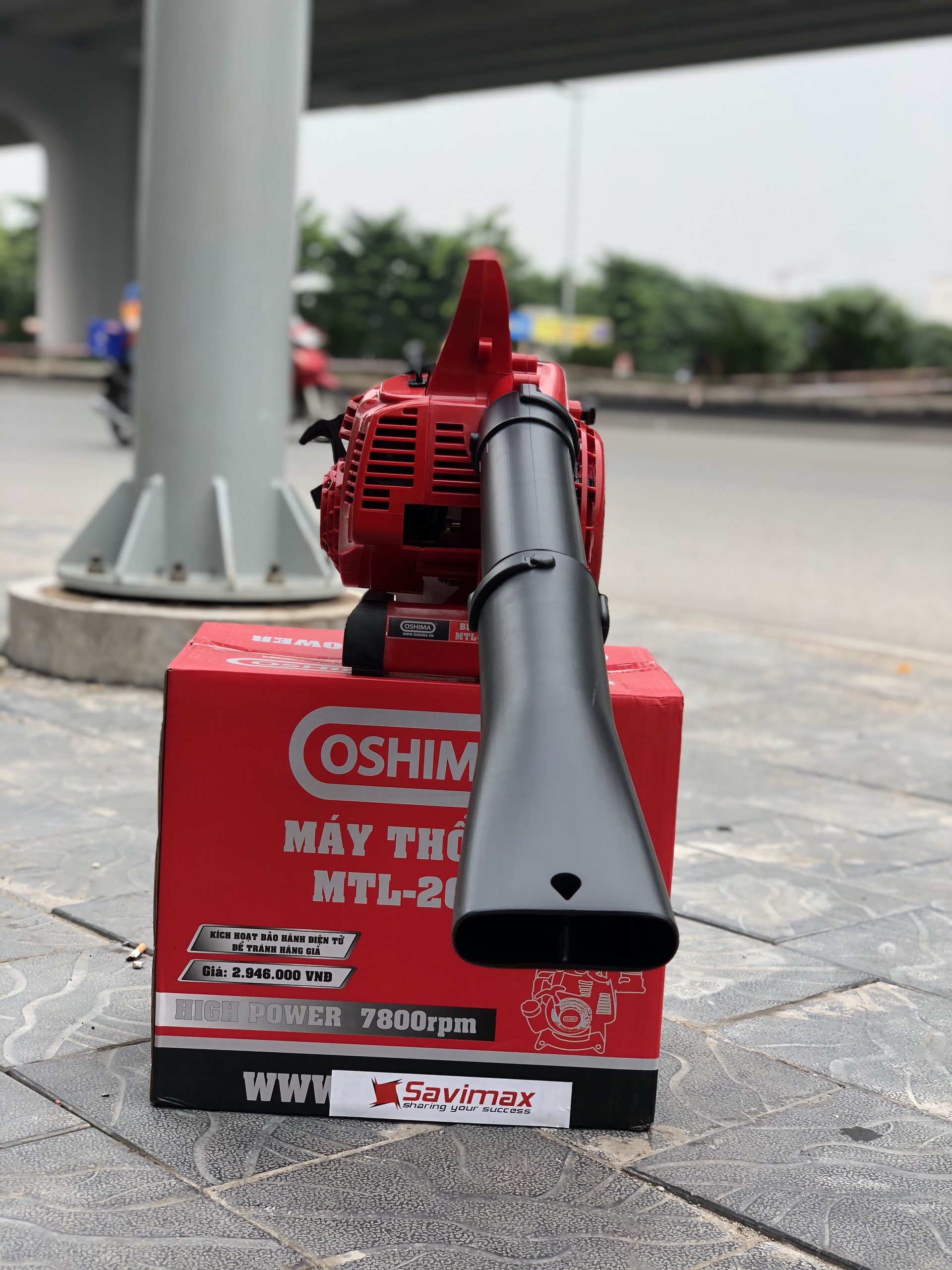 Máy thổi lá, thổi bụi Oshima 26CC bảo hành 12 tháng