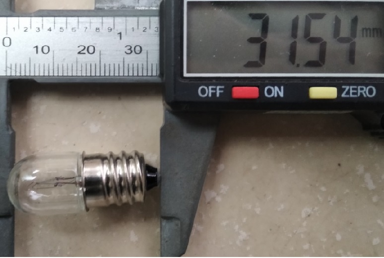Bóng đèn sợi đốt 18V 0.11A đuôi xoáy 12mm E12