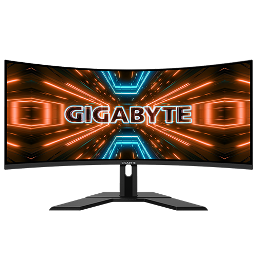 Màn hình Gigabyte G34WQC A (34"/QHD/VA/144Hz/1ms/350nits/HDMI+DP+USB/Loa/FreeSync/Cong) - Hàng Chính Hãng