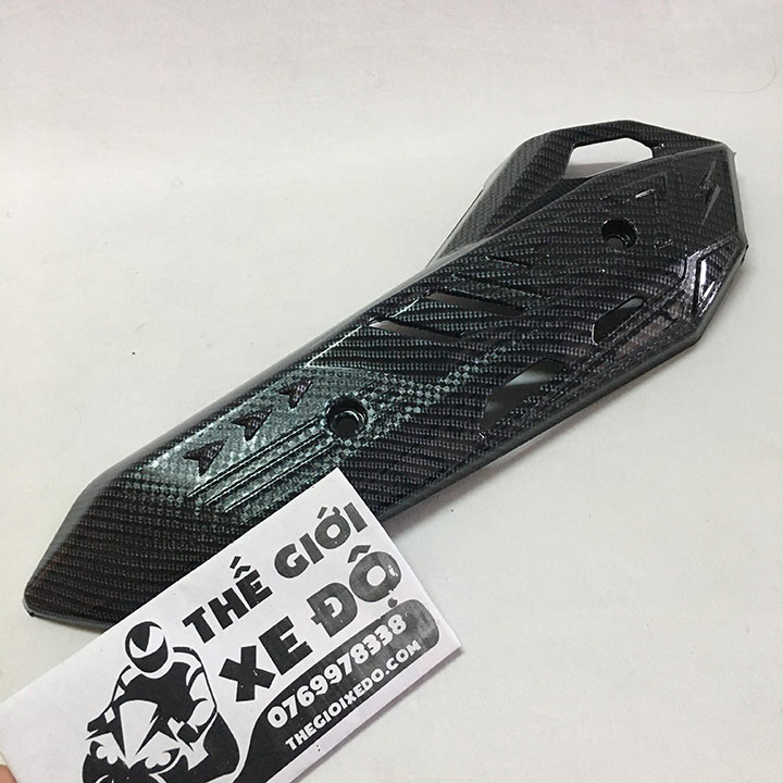 Ốp pô air blade 150 125 cc carbon - phụ kiện trang trí cacbon che ống pô xe ab 2020 - 2021 - 2022
