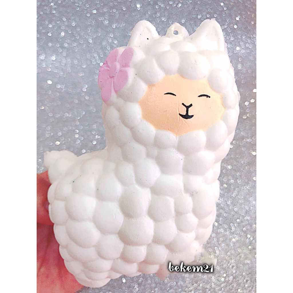 Đồ Chơi Squishy Hình Con Cừu Dễ Thương Màu Hồng