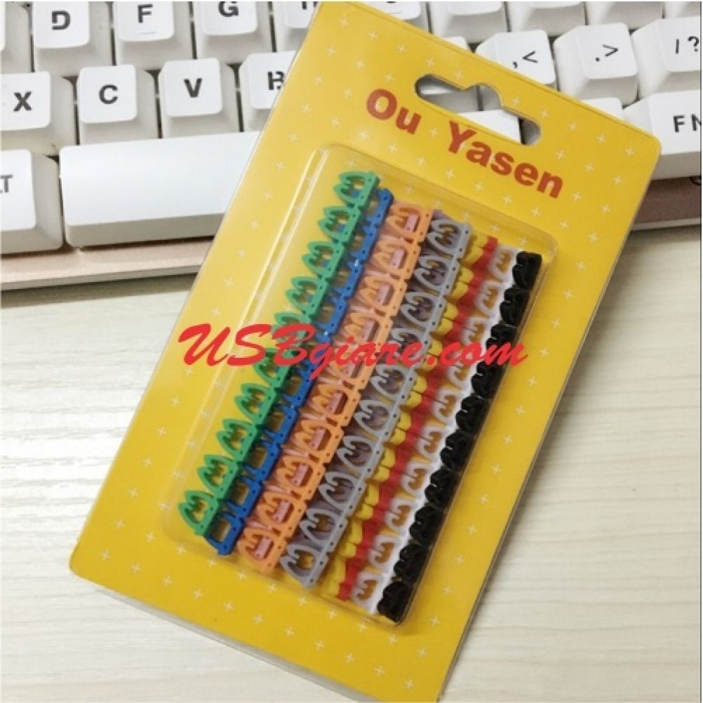 Vòng đánh dấu dây cáp mạng dây điện điện thoại ou yasen