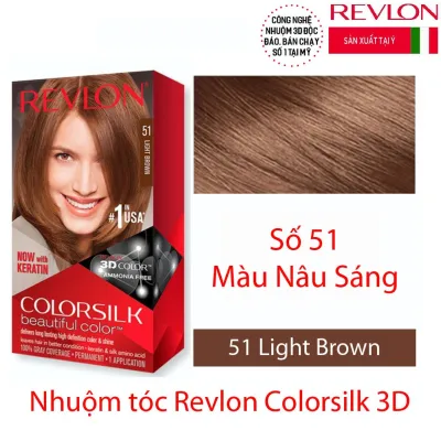 [HCM]Nhuộm Tóc Revlon Colorsilk 51 -Nâu sáng