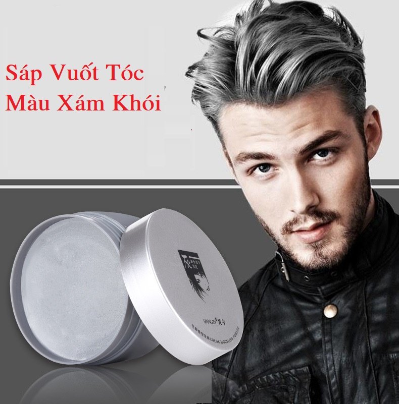 Sáp tóc màu xám khói tạo kiểu tóc tạm thời