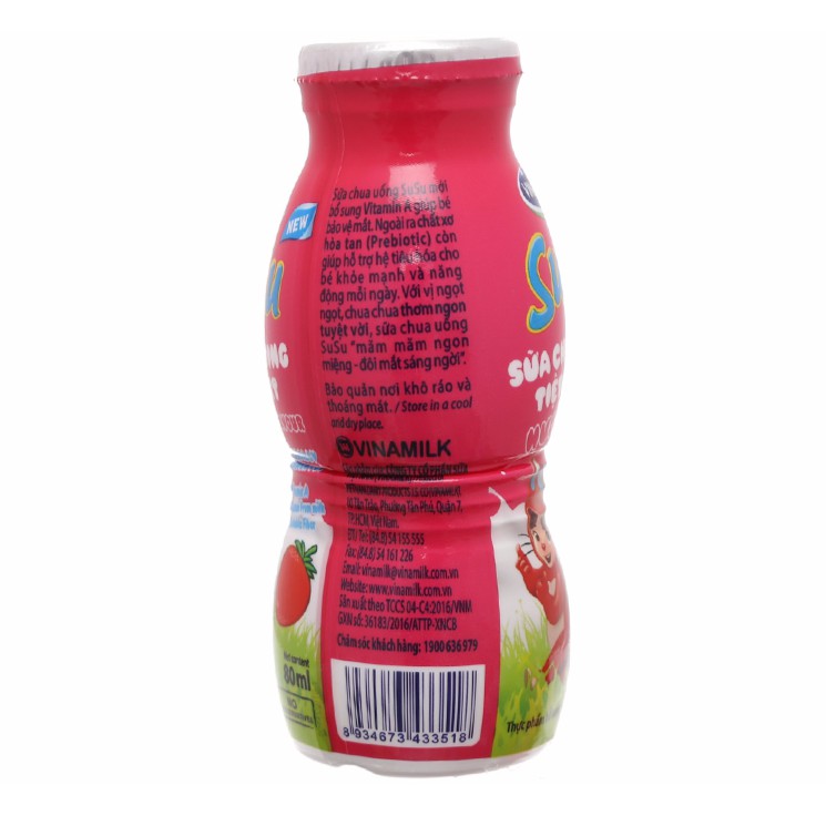 Lốc 6 chai sữa chua uống SuSu 80ml