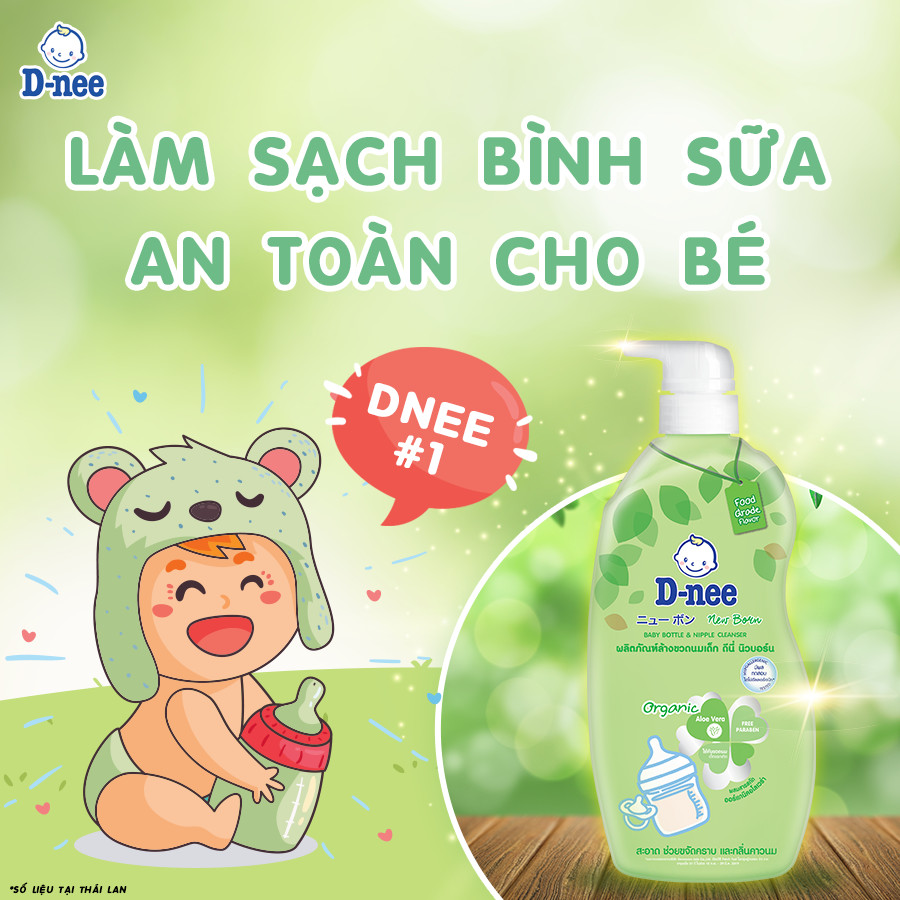 Nước Rửa Bình Sữa Dnee Thái Lan Túi 600ml