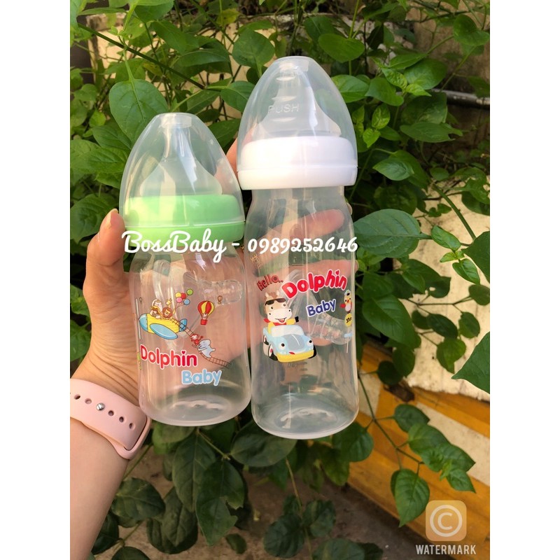 Bình Sữa Cổ Rộng Dolphin 160Ml/240Ml