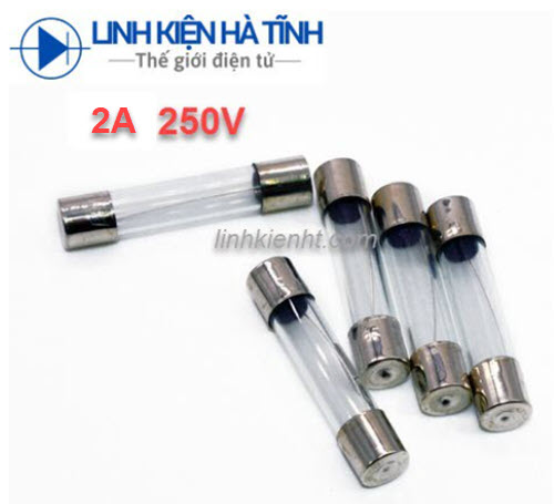 20 CON CẦU CHÌ ỐNG THỦY TINH 2A 250V 3.6X10MM