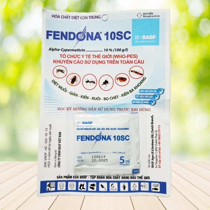 Thuốc diệt muỗi, côn trùng Fendona 10SC 5ml