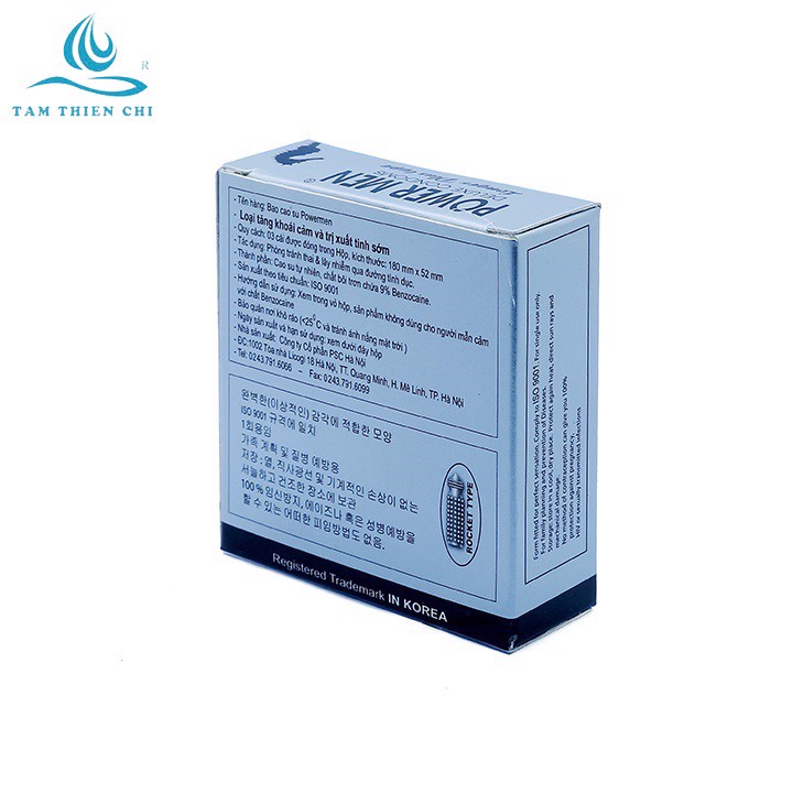 [HCM]BAO CAO SU POWER MEN LONGER PLUS (HỘP 3 CÁI)