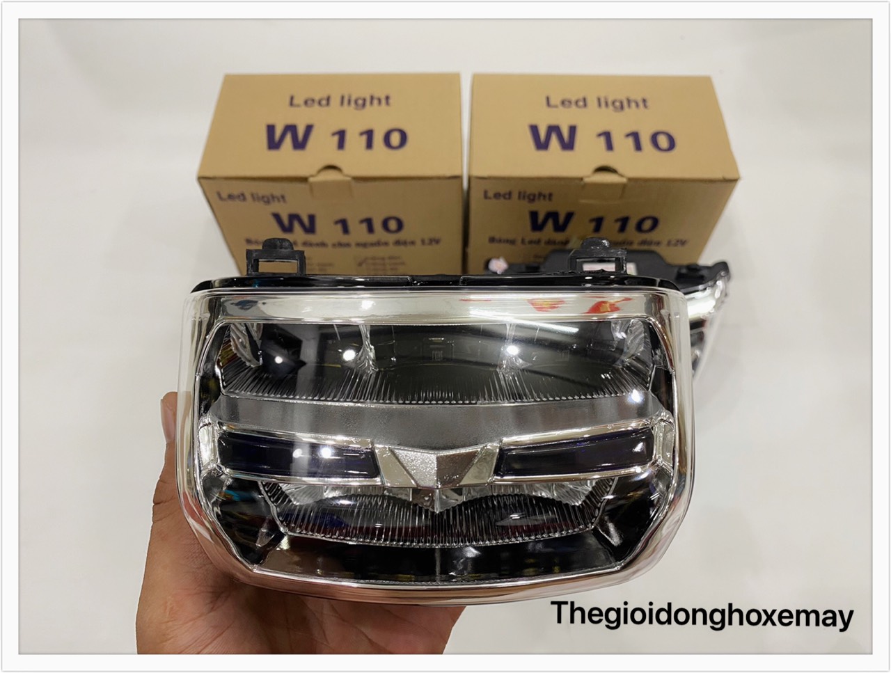 Pha Đen Xe Máy Wave Thái 110 2 Tầng
