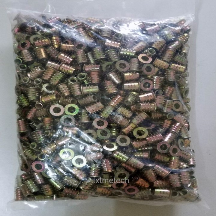 ỐC CẤY GỖ M6- TÁN KHẾ 6ly (100 con)