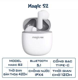 Tai Nghe Không Dây TWS Magicsee S2 - Chống Ồn - Cảm Biến Một Chạm - Âm Bass Sống Động - Bluetooth 5.1 thumbnail