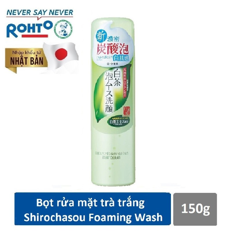 Bọt rửa mặt trà trắng Shirochasou White Tea Foaming Wash 150g ( Nhập khẩu từ Nhật Bản) (HSD dưới 1 năm) giá rẻ