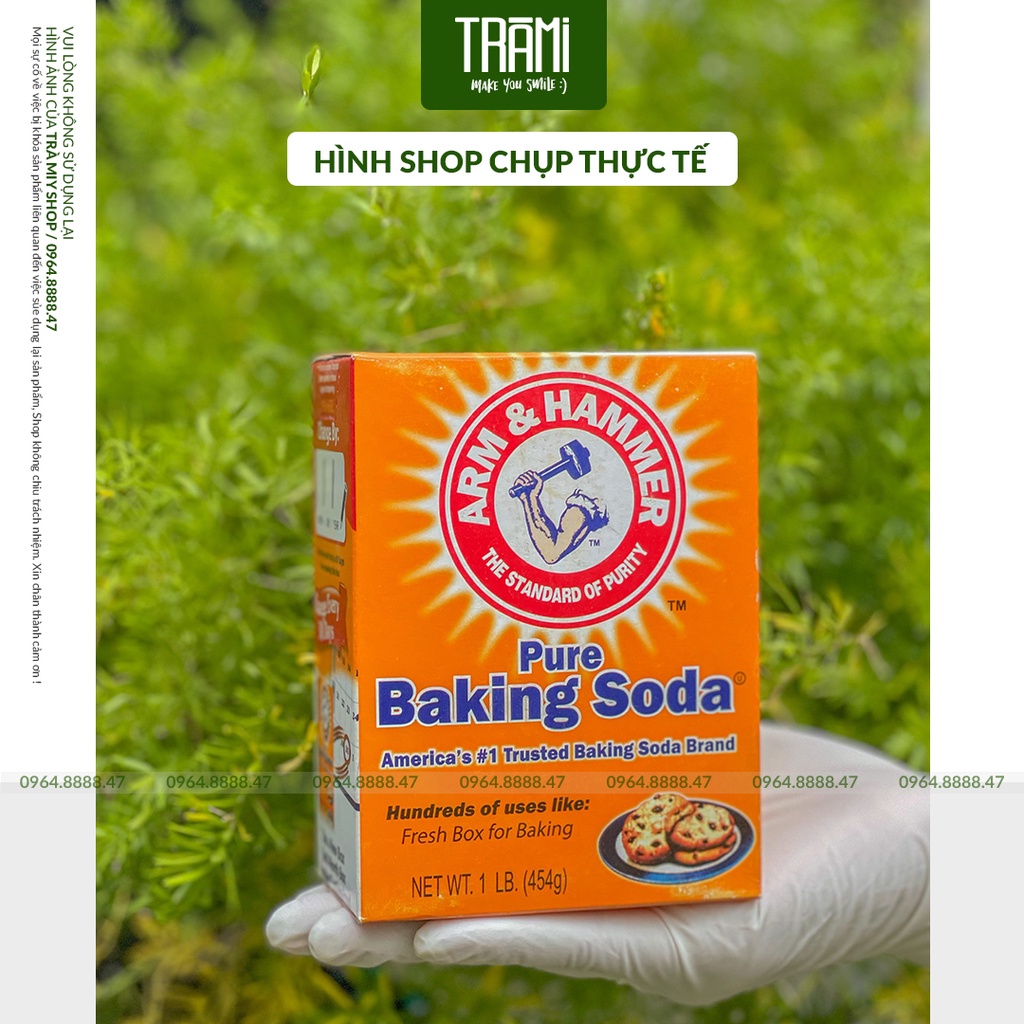 [CHÍNH HÃNG] Baking Soda Arm & Hammer 454g Bột Đa Công Dụng.