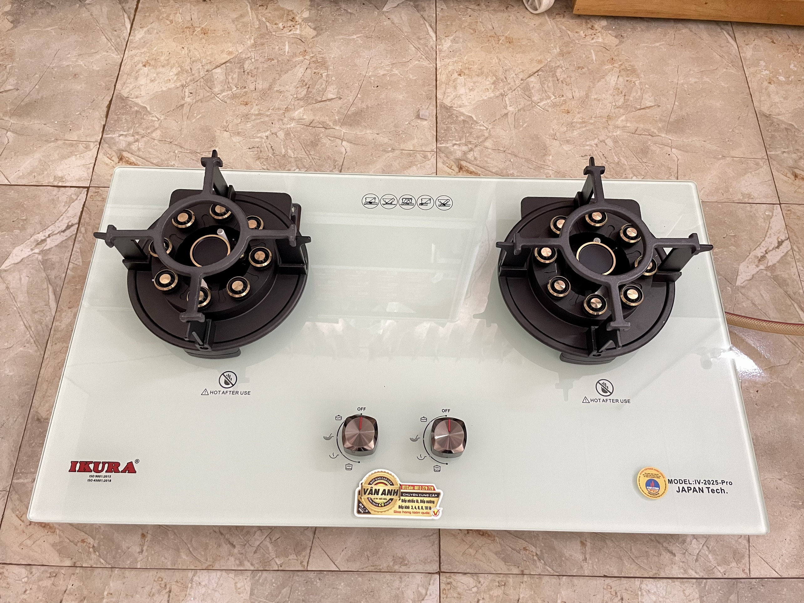 Bếp gas âm lật ikura ( ngắt gas tự động )
