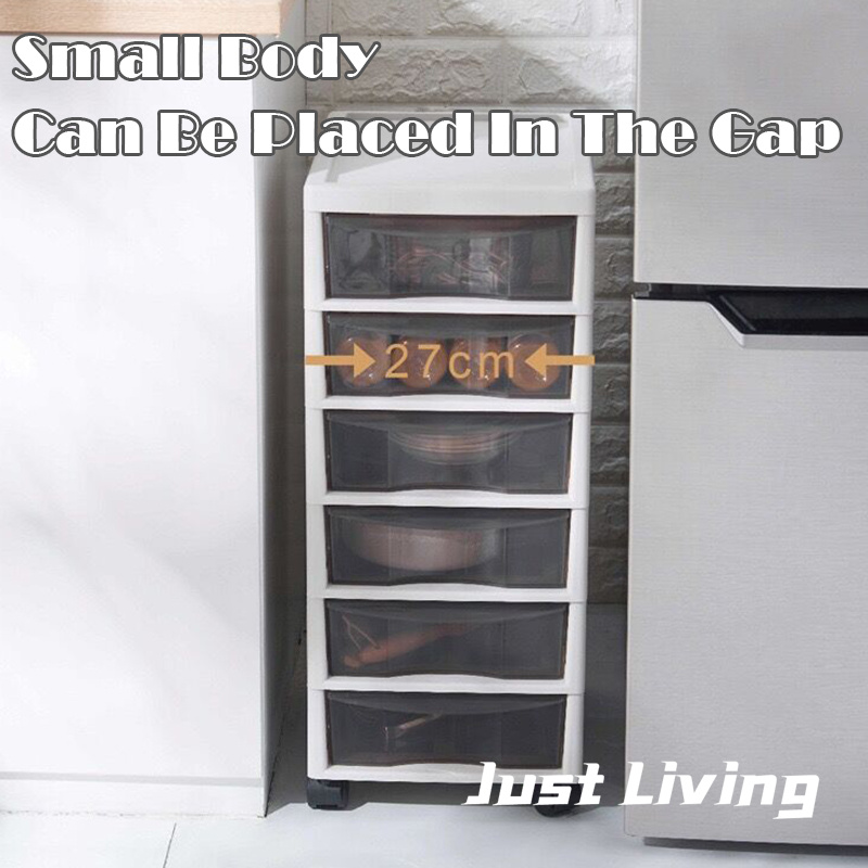 JustLiving Multi-Layer Drawer Grid Storage Rack Office Book Shelf Atorage Cabinet A4 File Cabinet Plastic Data Storage Box