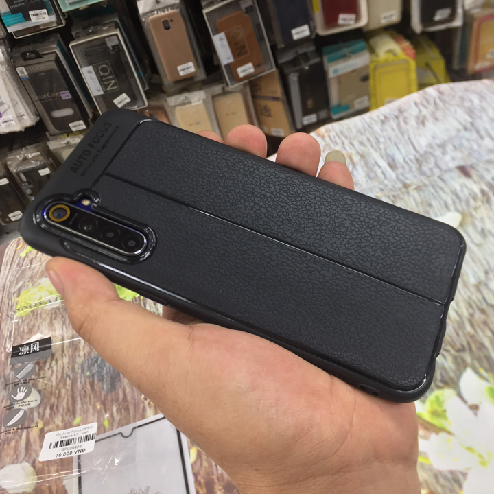 Ốp lưng Realme XT, Realme X2 silicon giả da Auto Focus