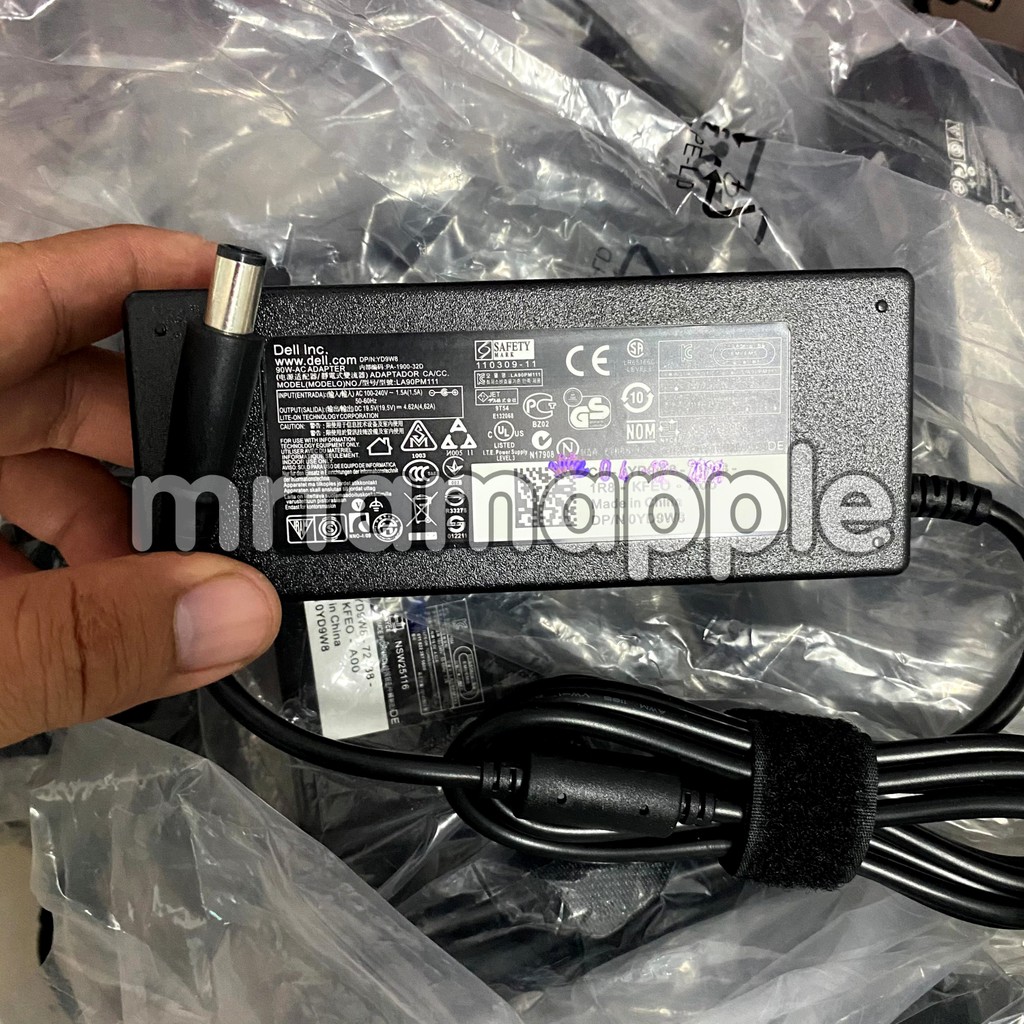 SẠC LAPTOP DELL 19.5V-4.62A (90W) kim lớn 7.4 x 5.0mm dành cho E6420 E6520, E6530, E6540, E7240, E7250 E7270 E7440 E7450