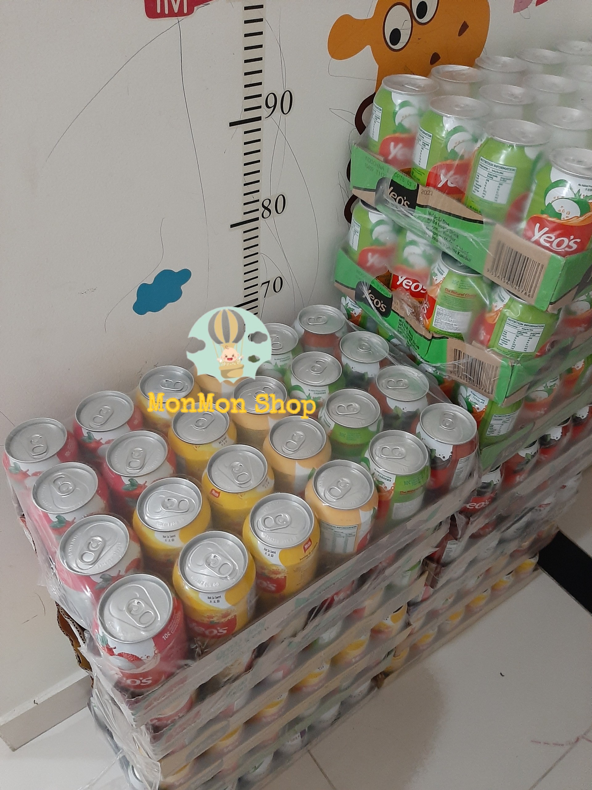 Thùng 24 lon Yeo’s đủ vị( bí đao, sữa đậu nành, đậu đen, trái vải, sương sáo)