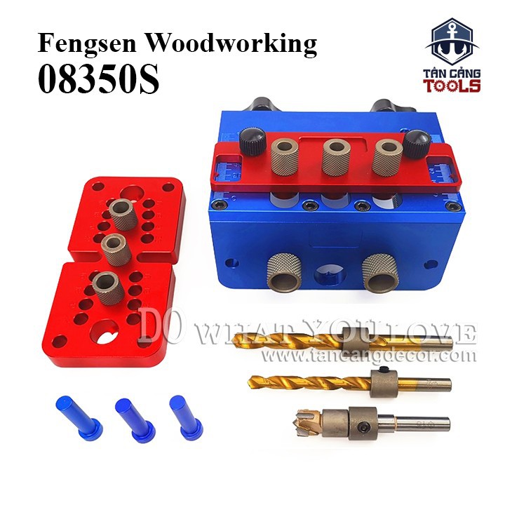 Bộ cử khoan ốc cam và chốt gỗ fengsen 08350s