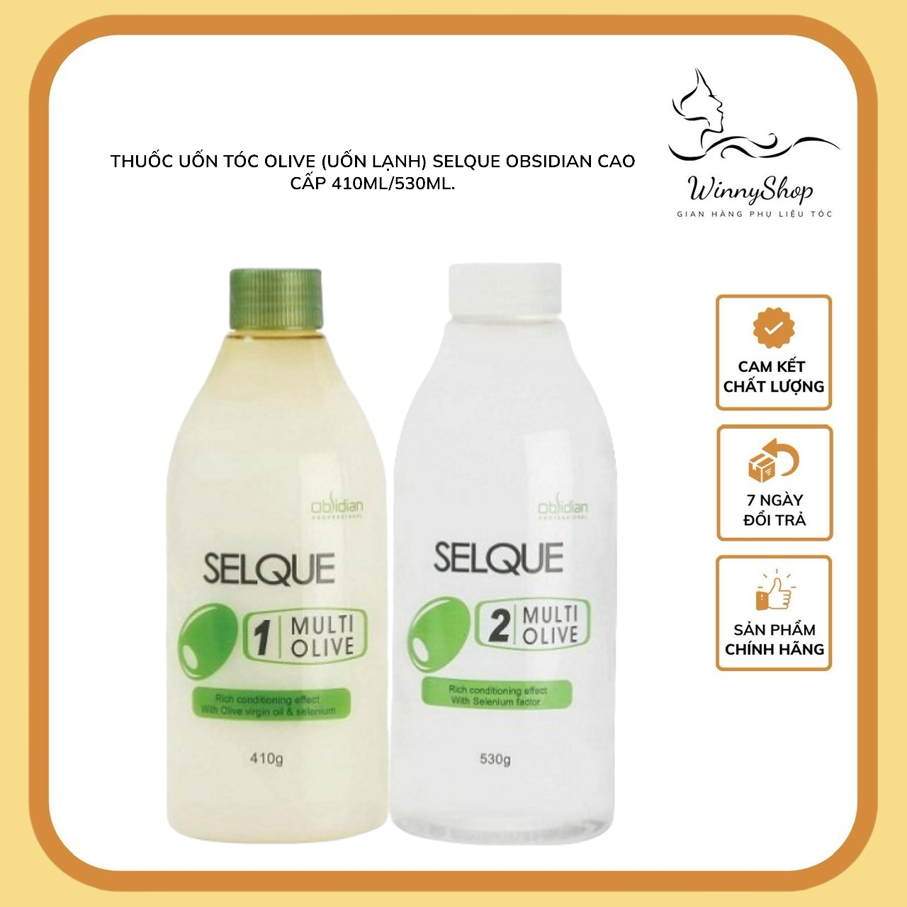 Thuốc uốn tóc Olive ( uốn lạnh ) Selque Obsidian cao cấp